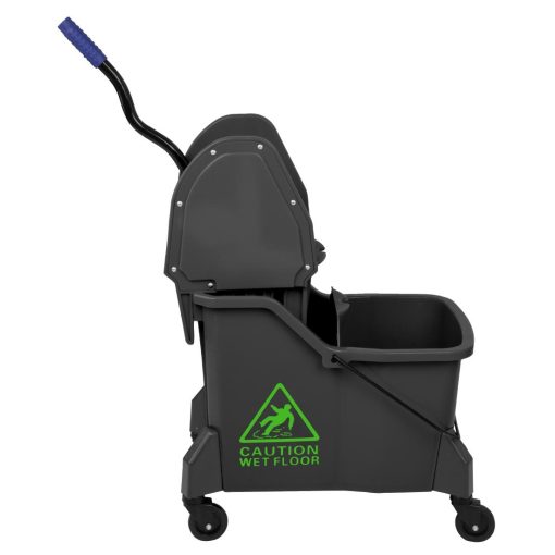 Jantex Two-Compartment Mop Bucket and Wringer Green 30Ltr (JB544)