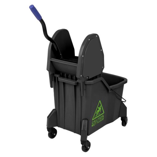 Jantex Two-Compartment Mop Bucket and Wringer Green 30Ltr (JB544)