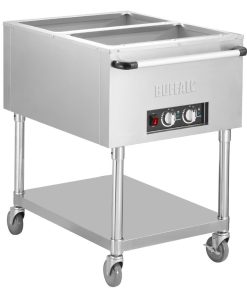 Buffalo Mobile Bain Marie Trolley 2x 1-1GN (JB983)