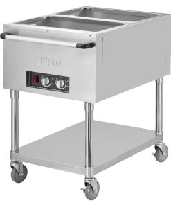 Buffalo Mobile Bain Marie Trolley 2x 1-1GN (JB983)