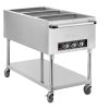 Buffalo Mobile Bain Marie Trolley 3x 1-1GN (JB984)