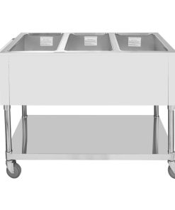 Buffalo Mobile Bain Marie Trolley 3x 1-1GN (JB984)