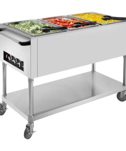 Buffalo Mobile Bain Marie Trolley 3x 1-1GN (JB984)
