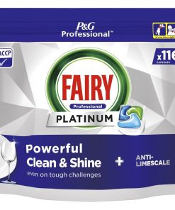 Fairy Professional Platinum Dishwasher Capsules Original 116 Caps 2 Pack (JD474)