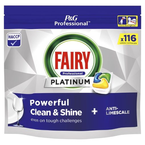 Fairy Professional Platinum Dishwasher Capsules Lemon 116 Caps 2 Pack (JD475)