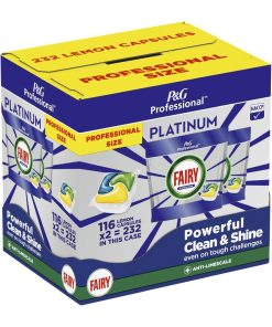 Fairy Professional Platinum Dishwasher Capsules Lemon 116 Caps 2 Pack (JD475)
