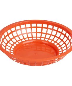 Olympia Kristallon PP Food Basket Round Red 200x50mm 6 Pack (JE890)