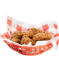 Olympia Kristallon PP Food Basket Round Red 200x50mm 6 Pack (JE890)