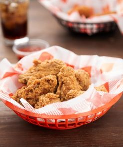 Olympia Kristallon PP Food Basket Round Red 200x50mm 6 Pack (JE890)