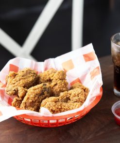 Olympia Kristallon PP Food Basket Round Red 200x50mm 6 Pack (JE890)