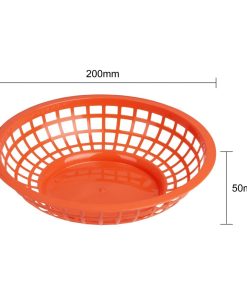 Olympia Kristallon PP Food Basket Round Red 200x50mm 6 Pack (JE890)