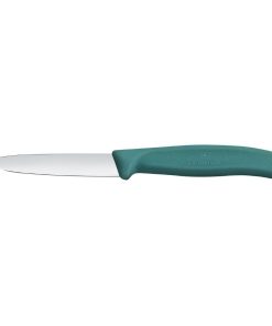 Victorinox Swiss Classic Paring Knife Straight Pointed Green 19cm Pack 2 (JK091)