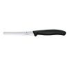 Victorinox Swiss Classic Tomato and Table Knife Wavy Black 22cm Pack 2 (JK093)