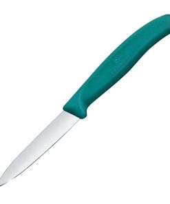 Victorinox Swiss Classic Paring Knife Straight Pointed Tip Green 19cm (JK097)