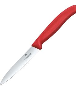 Victorinox Swiss Classic Paring Knife Straight Pointed Tip Red 21cm (JK100)