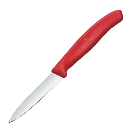 Victorinox Swiss Classic Paring Knife Straight Pointed Tip Red 19cm (JK102)