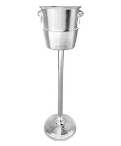 Olympia Wine Bucket Stand Hammered Stainless Steel (JK166)