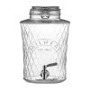Kilner Clip Top Diamond Dispenser with Stainless Steel Tap 5Ltr (JK273)