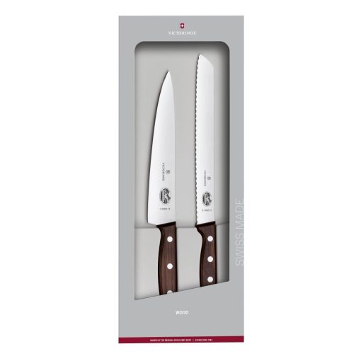 Victorinox Wood Kitchen Knife Set 2 Piece (JK295)