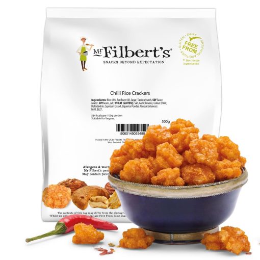 Mr Filberts Loose Serve Catering Bag Sweet Chilli Rice Crackers 500g (JK301)