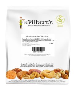 Mr Filberts Loose Serve Catering Bag Moroccan Spiced Almonds 1-5kg (JK302)