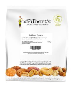 Mr Filberts Loose Serve Catering Bag Salt Crusted Peanuts 1-5kg (JK303)