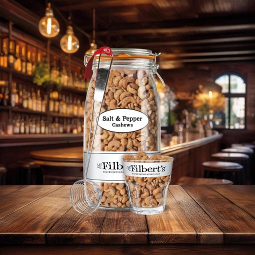 Mr Filberts Loose Serve Catering Bag Salt and Pepper Cashews 1-5kg (JK304)