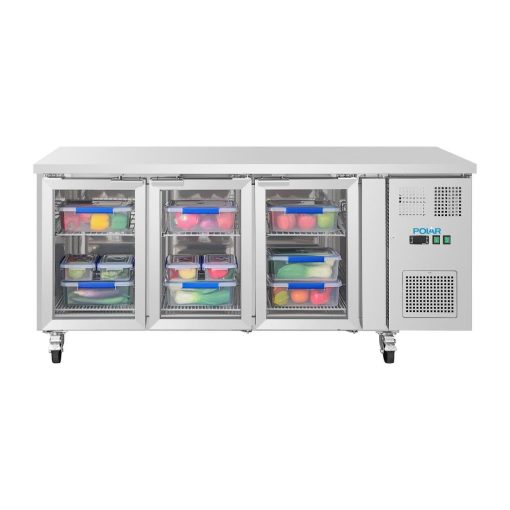 Polar U-Series 3 Door Counter with Glass Doors (UA069)