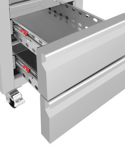 Polar G-Series Single Door and 2 Drawer Slimline GN Cabinet Refrigerator (UA112)