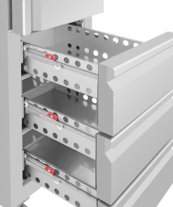 Polar G-Series Single Door and 3 Drawer Slimline GN Cabinet Refrigerator (UA113)