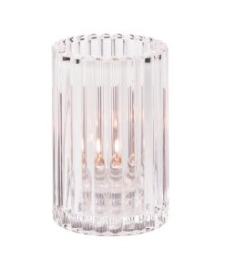 Hollowick Vertical Rod Clear Cylinder 73mm x 118mm 6 Pack (VV4024)