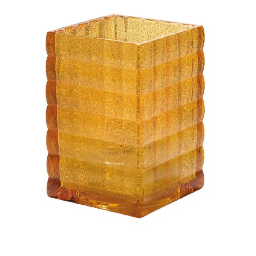 Hollowick Optic Block Amber Jewel Glass Lamp 67mm x 95mm 6 Pack (VV4028)