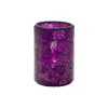 Hollowick Blue and Purple Crackle Glass Cylinder Lamp 80mm x 102mm 24 Pack (VV4046)