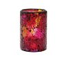 Hollowick Red and Gold Crackle Glass Cylinder Lamp 80mm x 144mm 24 Pack (VV4048)