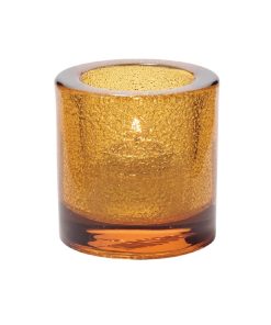 Hollowick Thick Round Amber Jewel Tealight 70x 73mm 6 Pack (VV4056)