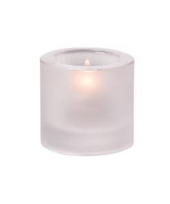 Hollowick Thick Round Satin Crystal Tealight 70x 73mm 6 Pack (VV4058)