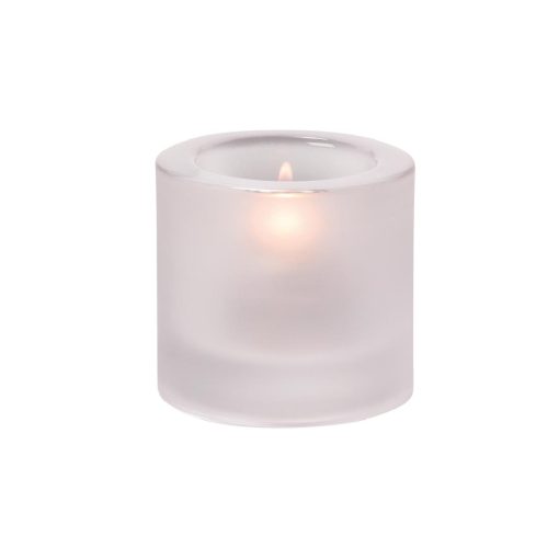 Hollowick Thick Round Satin Crystal Tealight 70x 73mm 6 Pack (VV4058)
