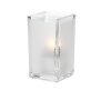 Hollowick Quad Clear Satin Panel Glass Votive 64x 110mm 6 Pack (VV4064)