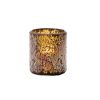 Hollowick Crackle Gold Crackle Glass Votive Lamp 76mm x 80mm 36 Pack (VV4072)