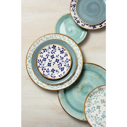 Steelite Performance Flora Coupe Plates Blue 280mm 12 Pack (VV4601)