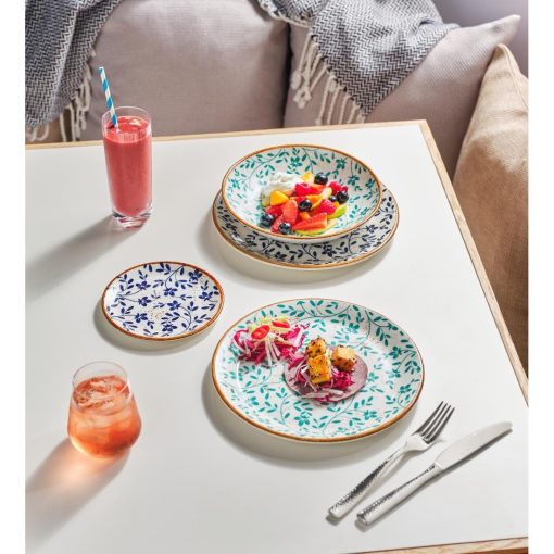 Steelite Performance Flora Coupe Plates Blue 280mm 12 Pack (VV4601)