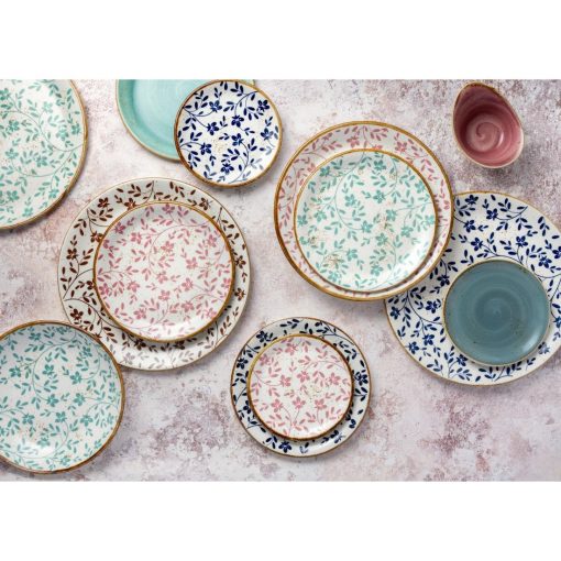Steelite Performance Flora Coupe Plates Blue 280mm 12 Pack (VV4601)