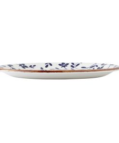 Steelite Performance Flora Coupe Plates Blue 202mm 12 Pack (VV4603)