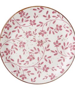 Steelite Performance Flora Coupe Plates Pink 202mm 12 Pack (VV4609)