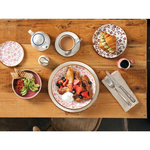 Steelite Performance Flora Coupe Bowls Pink 215mm 12 Pack (VV4612)