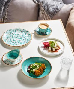 Steelite Performance Flora Coupe Plates Aqua 252mm 12 Pack (VV4614)