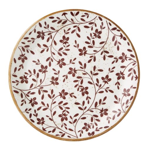 Steelite Performance Flora Coupe Plates Brown 255mm 12 Pack (VV4620)