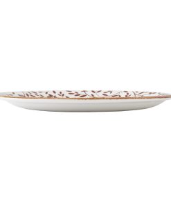 Steelite Performance Flora Coupe Plates Brown 255mm 12 Pack (VV4620)