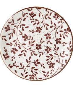Steelite Performance Flora Coupe Plates Brown 202mm 12 Pack (VV4621)