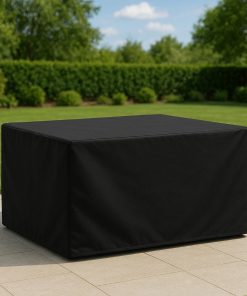 Bolero Rectangular Outdoor Table Cover Black 2000x1000mm (HW962)